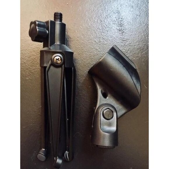 New Desktop Tripod Microphone Stand, Desk Mic Stand Tripod Portable - Picture 2 of 3